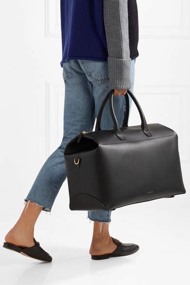 mansur gavriel travel leather weekend bag dupe|best ysl bag dupes.